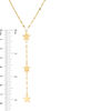 Thumbnail Image 2 of Triple Star "Y" Necklace in 10K Gold