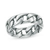 Thumbnail Image 1 of Oxidized Chain Link Ring in Sterling Silver - Size 10