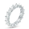 Marquise Cubic Zirconia Stackable Eternity Band in Sterling Silver - Size 7