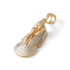 Thumbnail Image 2 of Diamond Accent Beaded Pharaoh Necklace Charm in Sterling Silver with 14K Gold Plate