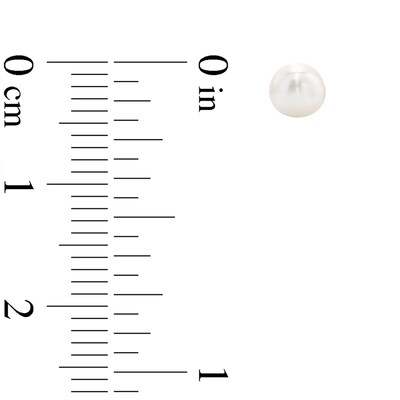 Simulated Pearl and Cubic Zirconia Three Pair Stud Earrings Set in Sterling Silver