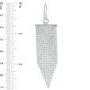 Thumbnail Image 1 of Beaded Mesh Dangle Drop Earrings in Sterling Silver