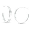 Thumbnail Image 1 of 40mm Flat Hoop Earrings in Sterling Silver