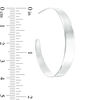 Thumbnail Image 2 of 40mm Flat Hoop Earrings in Sterling Silver