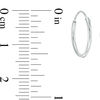 Crystal Heart Studs and Hoop Earrings Set in Sterling Silver