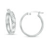 Thumbnail Image 0 of 20mm Diamond-Cut Hoop Earrings in Sterling Silver