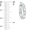 Thumbnail Image 1 of 20mm Diamond-Cut Hoop Earrings in Sterling Silver