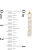 Thumbnail Image 2 of Cubic Zirconia Hoop Earrings in 10K Gold