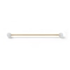 Thumbnail Image 2 of 10K Hollow Gold Simulated Opal Industrial Barbell - 16G