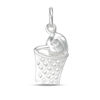 Thumbnail Image 1 of Basketball and Hoop Necklace Charm in Sterling Silver