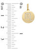Cubic Zirconia Scorpio Zodiac Sign Disc Necklace Charm in 10K Gold