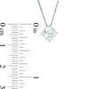 Thumbnail Image 3 of Fancy Square Cubic Zirconia Solitaire Pendant and Stud Earrings Set in Sterling Silver