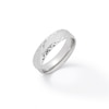 Thumbnail Image 5 of Solid Sterling Silver 6mm Diamond-Cut Slant Comfort Fit Wedding Band