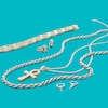 Thumbnail Image 2 of Diamond-Cut Arrowhead Dangle Huggie Hoop Earrings in Solid Sterling Silver
