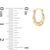 Thumbnail Image 2 of Cubic Zirconia Loop Cross Stud Earrings in Sterling Silver