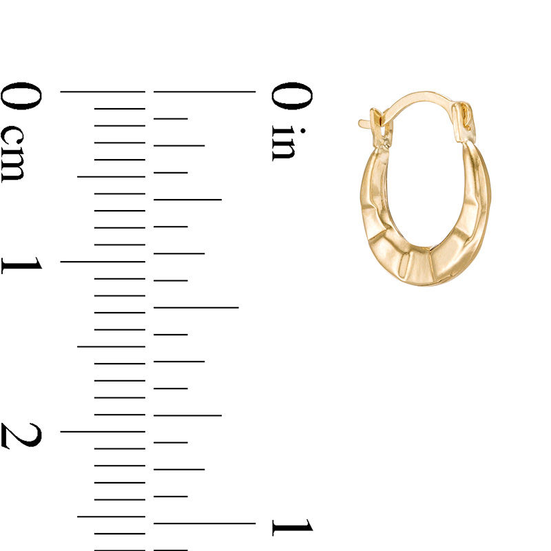 Main Image 2 of Cubic Zirconia Loop Cross Stud Earrings in Sterling Silver