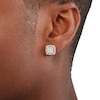 Thumbnail Image 3 of 10K Solid Gold 1 CT. T.W. Diamond Frame Studs - XL Post