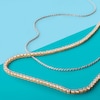 Thumbnail Image 2 of 4mm Cubic Zirconia Tennis Necklace in 10K Gold - 22"