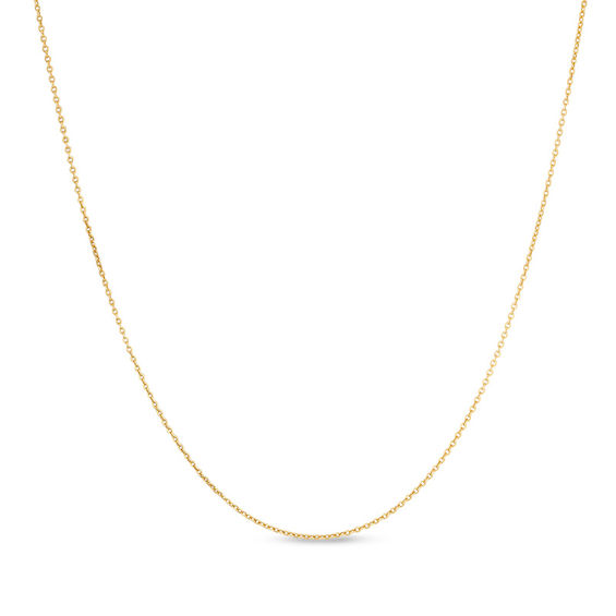14K Gold 020 Gauge Rolo Chain Necklace - 16"