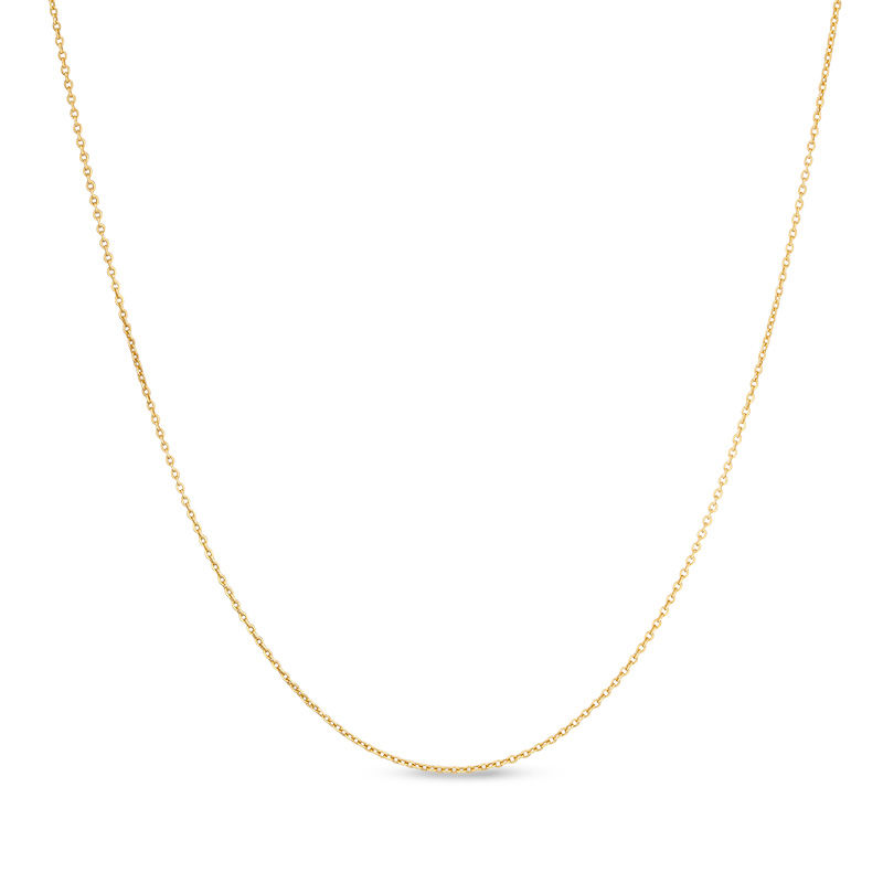 Main Image 1 of 14K Gold 020 Gauge Rolo Chain Necklace - 16"