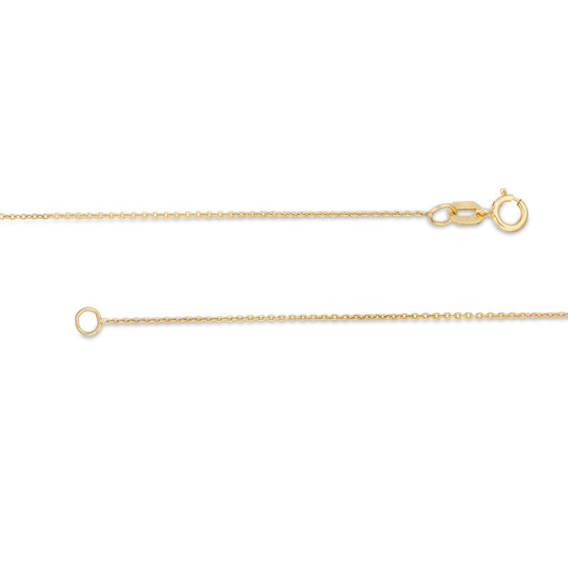 Main Image 2 of 14K Gold 020 Gauge Rolo Chain Necklace - 16"