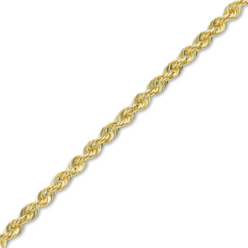 020 Gauge Rope Chain Bracelet in 14K Hollow Gold - 8.5"