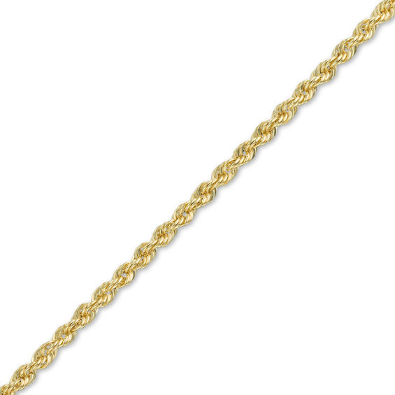 Gauge Hollow Rope Chain Bracelet in 14K Gold