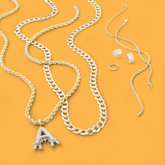 016 Gauge Hollow Rope Chain Bracelet in 14K Gold - 7.5"