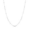 Thumbnail Image 1 of Bead Station Chain Necklace in Sterling Silver - 18"