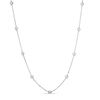 Thumbnail Image 1 of Diamond-Cut Hollow Bead Station Necklace in Sterling Silver