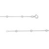 Thumbnail Image 2 of Diamond-Cut Hollow Bead Station Necklace in Sterling Silver