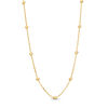 Thumbnail Image 1 of Diamond-Cut Bead Station Necklace in 10K Gold - 18"