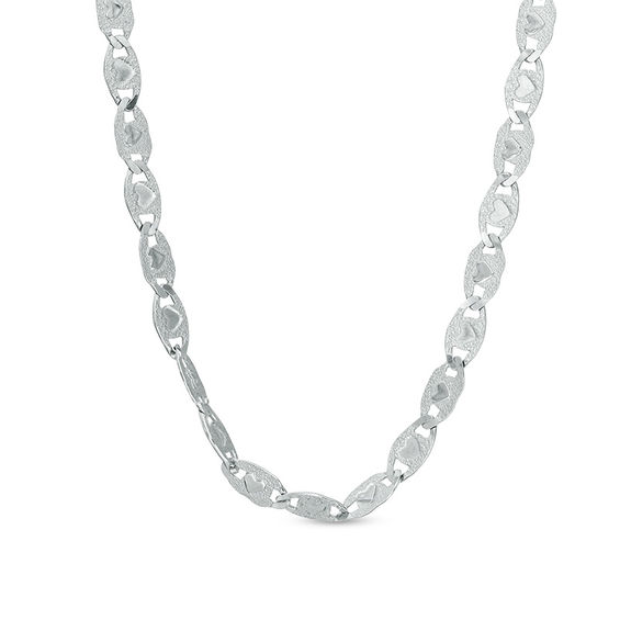 080 Gauge Valentino Chain Necklace in Sterling Silver - 18"