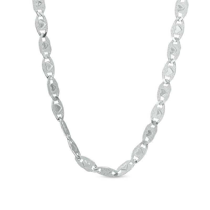 Main Image 1 of 080 Gauge Valentino Chain Necklace in Sterling Silver - 18"