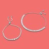 Thumbnail Image 2 of Graduated Cubic Zirconia Bolo Bracelet in Sterling Silver - 9.5"
