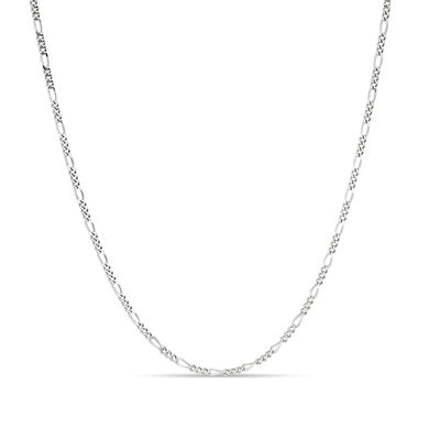 Gauge Figaro Chain Necklace in Sterling Silver