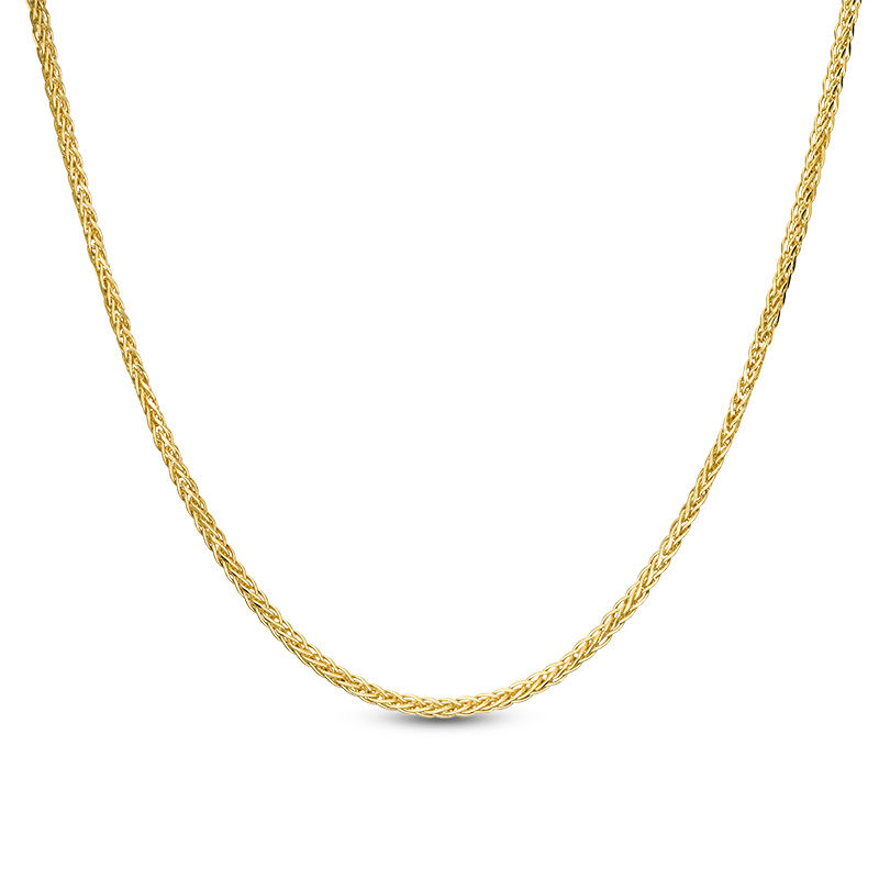 Main Image 1 of 025 Gauge Wheat Chain Necklace in 14K Gold - 18"