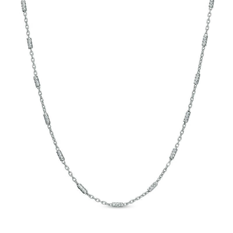 Tube Station Necklace in Sterling Silver