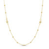 Thumbnail Image 1 of 3mm Diamond-Cut Bead Station Necklace in 10K Gold - 30"