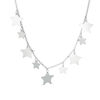 Thumbnail Image 1 of Star Dangle Necklace in Sterling Silver - 19"