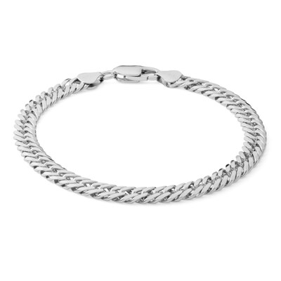 Made in Italy Gauge Cuban Curb Chain Bracelet in Solid Sterling Silver