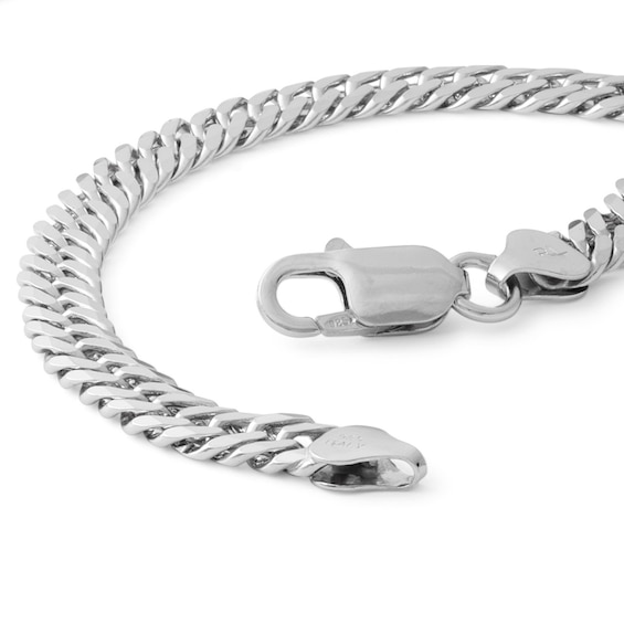 Made in Italy Gauge Cuban Curb Chain Bracelet in Solid Sterling Silver