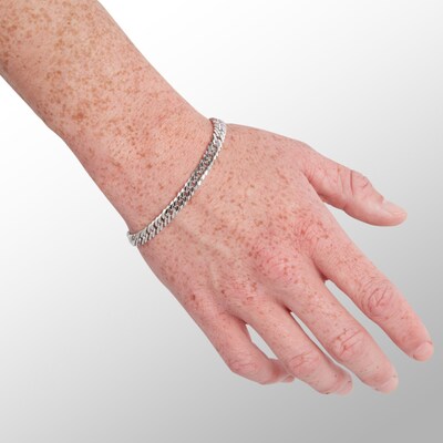 Made in Italy Gauge Cuban Curb Chain Bracelet in Solid Sterling Silver