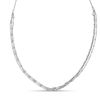 Thumbnail Image 1 of Multi-Strand Bar Station Bolo Necklace in Sterling Silver - 28"