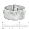 Thumbnail Image 2 of 20mm Cubetto Omega Chain Bracelet in Sterling Silver - 7.5"