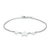 Thumbnail Image 1 of Triple Star Bracelet in Sterling Silver - 7.5"