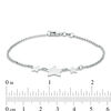 Thumbnail Image 2 of Triple Star Bracelet in Sterling Silver - 7.5"