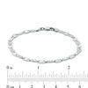 Sterling Silver 080 Gauge Valentino Chain Bracelet - 7.5"