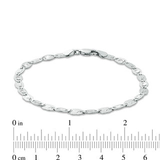 Sterling Silver 080 Gauge Valentino Chain Bracelet - 7.5"