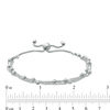 Thumbnail Image 2 of Diamond-Cut Bead Multi-Strand Bolo Bracelet in Sterling Silver - 9.25"